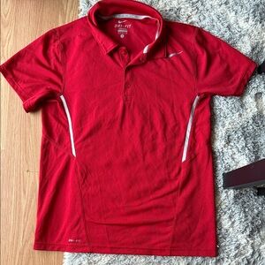 Nike Men's Polo Shirt in Vibrant Red